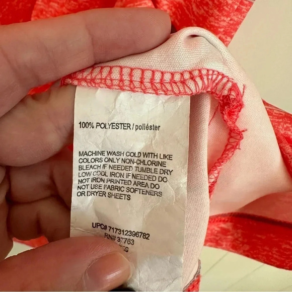 PGA Tour Men’s Short Sleeve Salmon with Silver Stripes Golf Polo Size XL GUC - Picture 6 of 9